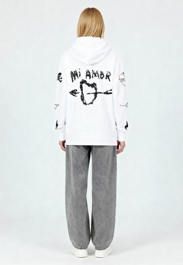 Пуловер с капюшоном