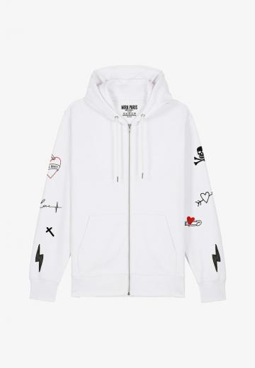 Пуловер с капюшоном