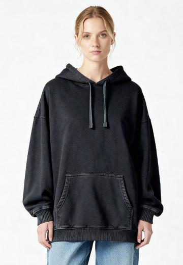 Пуловер с капюшоном
