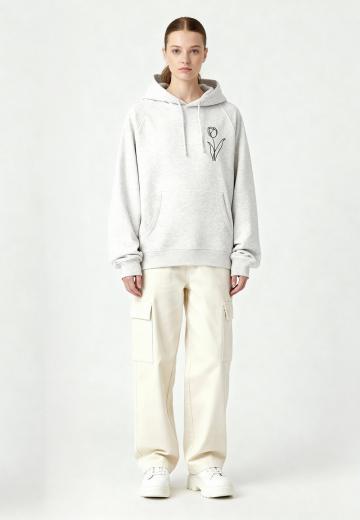 Пуловер с капюшоном