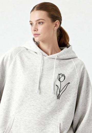 Пуловер с капюшоном