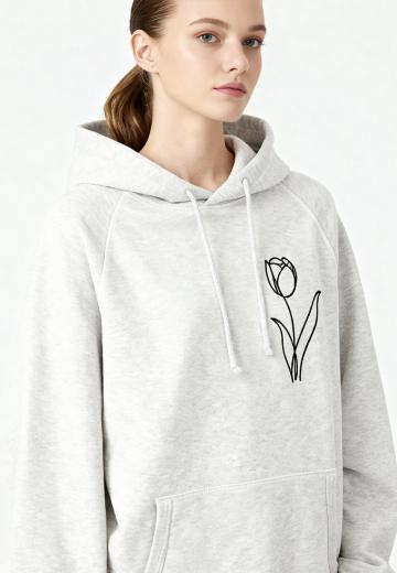 Пуловер с капюшоном