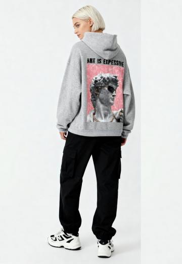 Пуловер с капюшоном