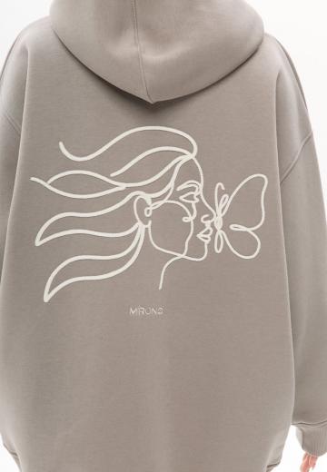 Пуловер с капюшоном