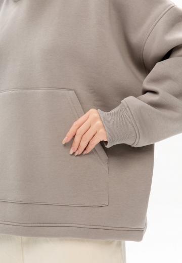 Пуловер с капюшоном