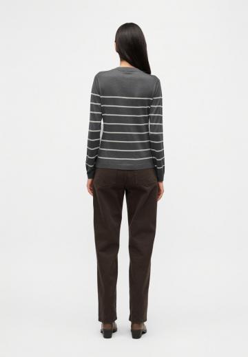 Пуловер в полоску