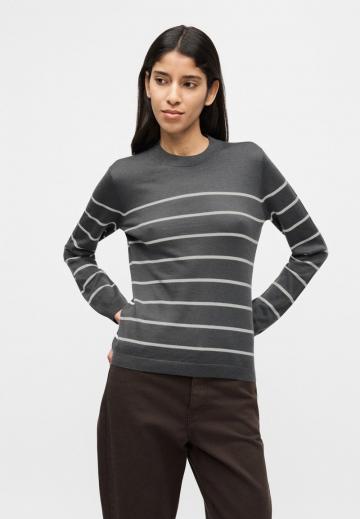 Пуловер в полоску
