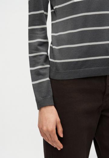 Пуловер в полоску