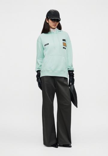 Пуловер с капюшоном