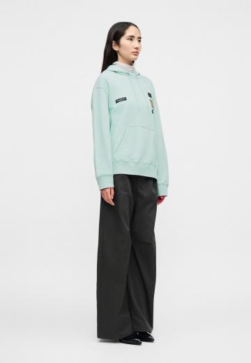 Пуловер с капюшоном