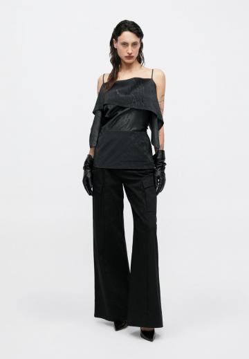 Атласная блузка