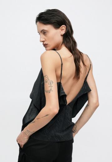 Атласная блузка