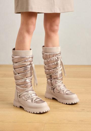 Сапоги на шнуровке