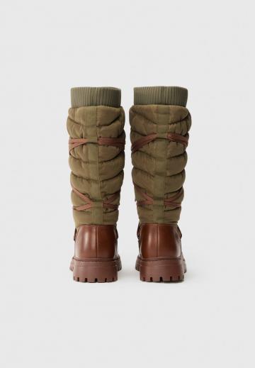 Сапоги на шнуровке