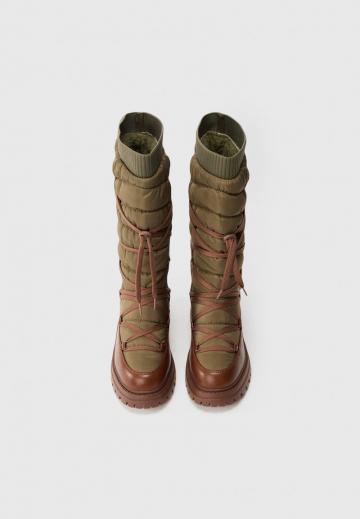 Сапоги на шнуровке