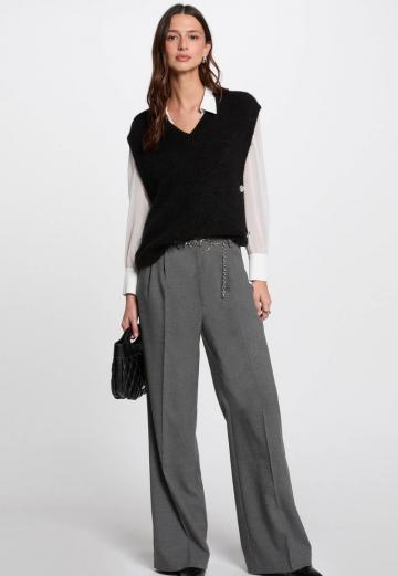 Пуловер с коротким рукавом