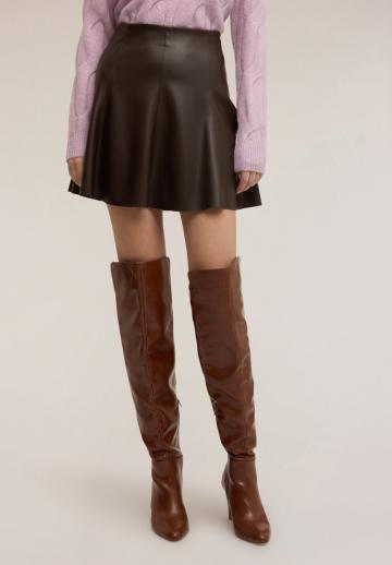 Кожаная юбка