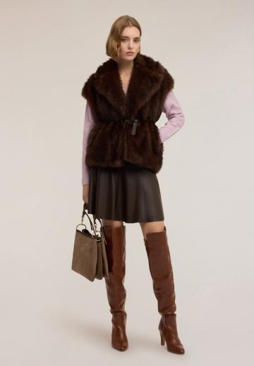 Кожаная юбка