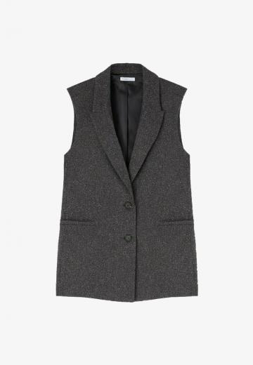 Длинный жилет