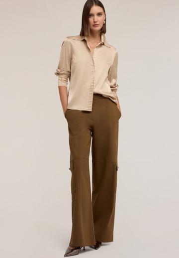 Атласная блузка