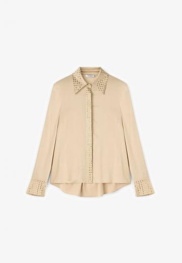 Атласная блузка