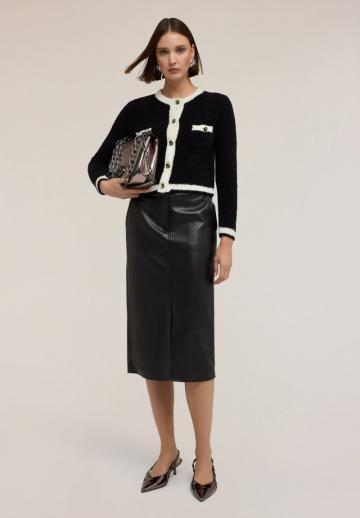 Жаккардовая вязаная кофта