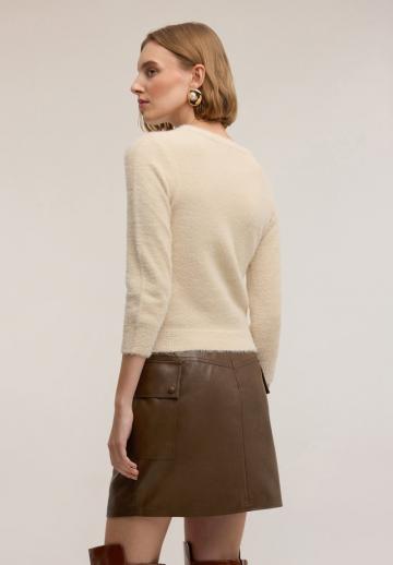 Пуловер с рукавом три четверти