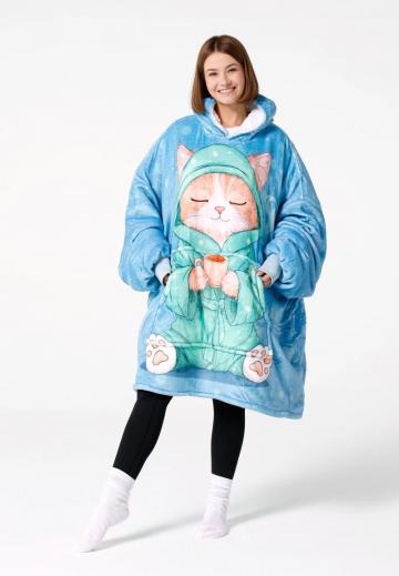 Пуловер с капюшоном