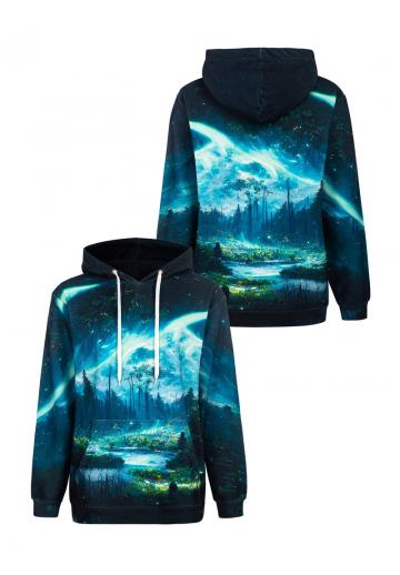 Пуловер с капюшоном