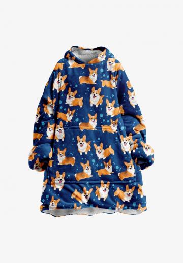 Пуловер с капюшоном