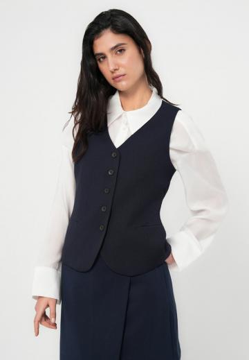 Джинсовая жилетка