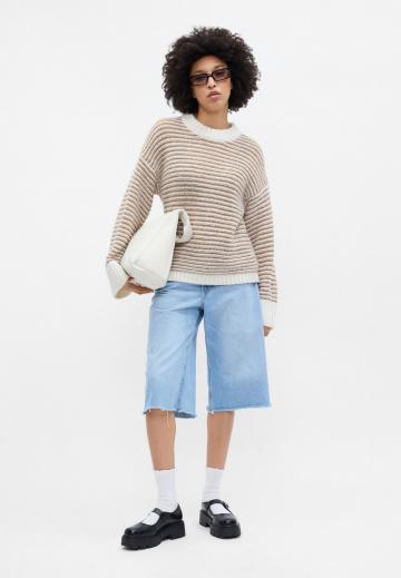 Пуловер в полоску