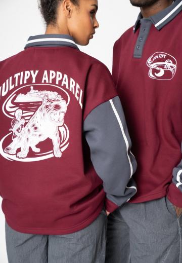 Поло с длинным рукавом