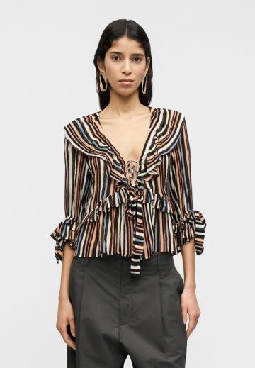 Атласная блузка