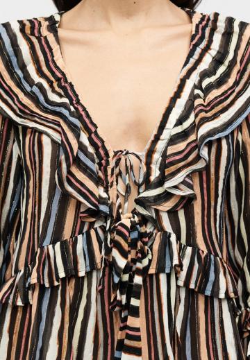 Атласная блузка