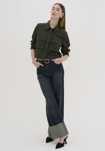 Блейзер с накладными карманами