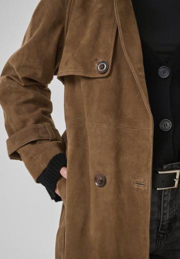 Кожаное пальто