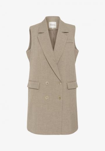 Длинный жилет