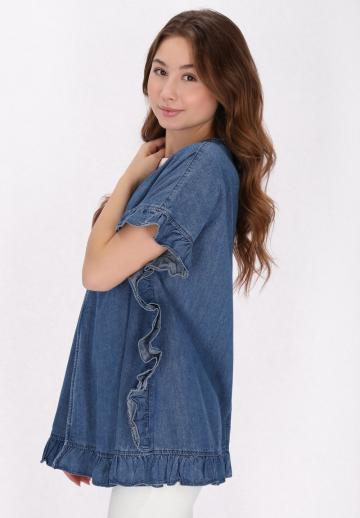 Джинсовая жилетка