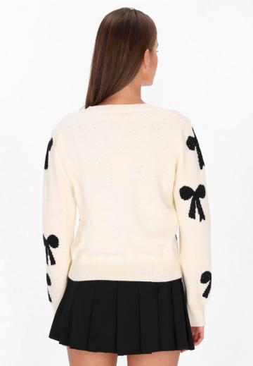 Жаккардовая вязаная кофта