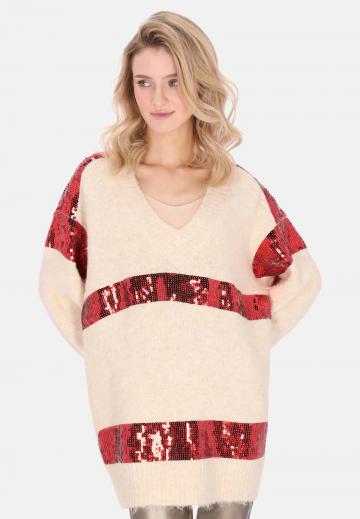 Длинный пуловер