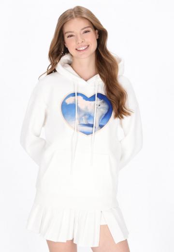 Пуловер с капюшоном