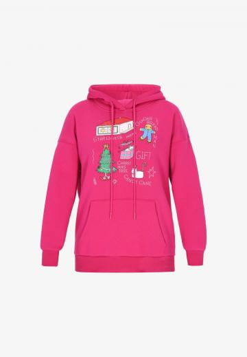 Пуловер с капюшоном