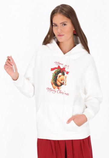 Пуловер с капюшоном