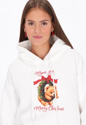 Пуловер с капюшоном