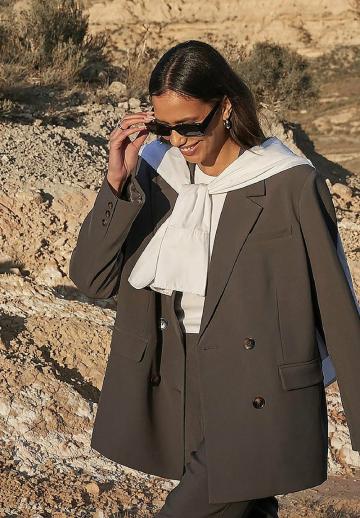 Длинный блейзер