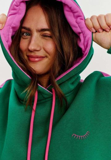 Пуловер с капюшоном