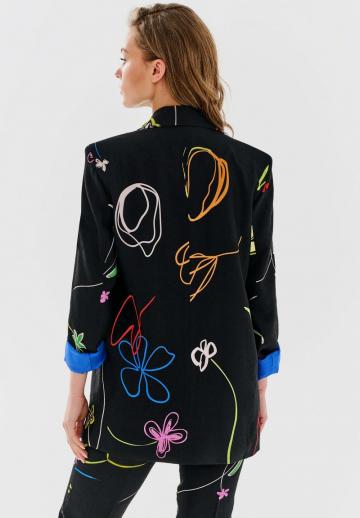 Длинный блейзер