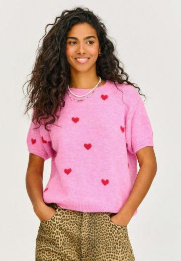 Пуловер с коротким рукавом