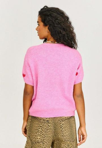 Пуловер с коротким рукавом